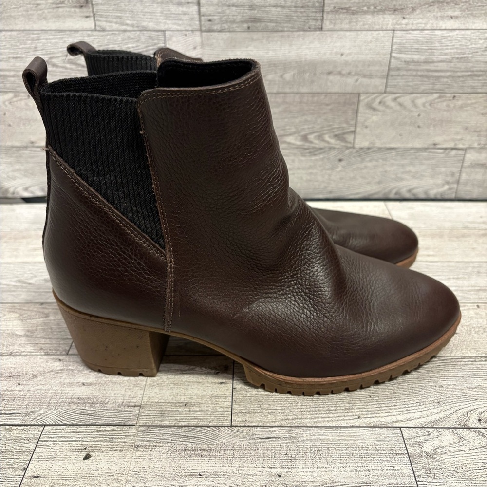 Dr Scholls Brown Leather Ankle Boots